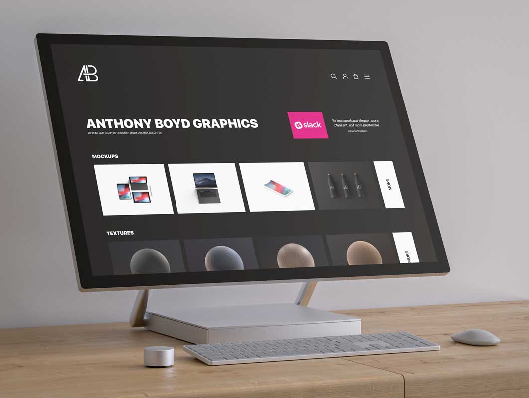 Surface Desktop Mockup Free Mockups