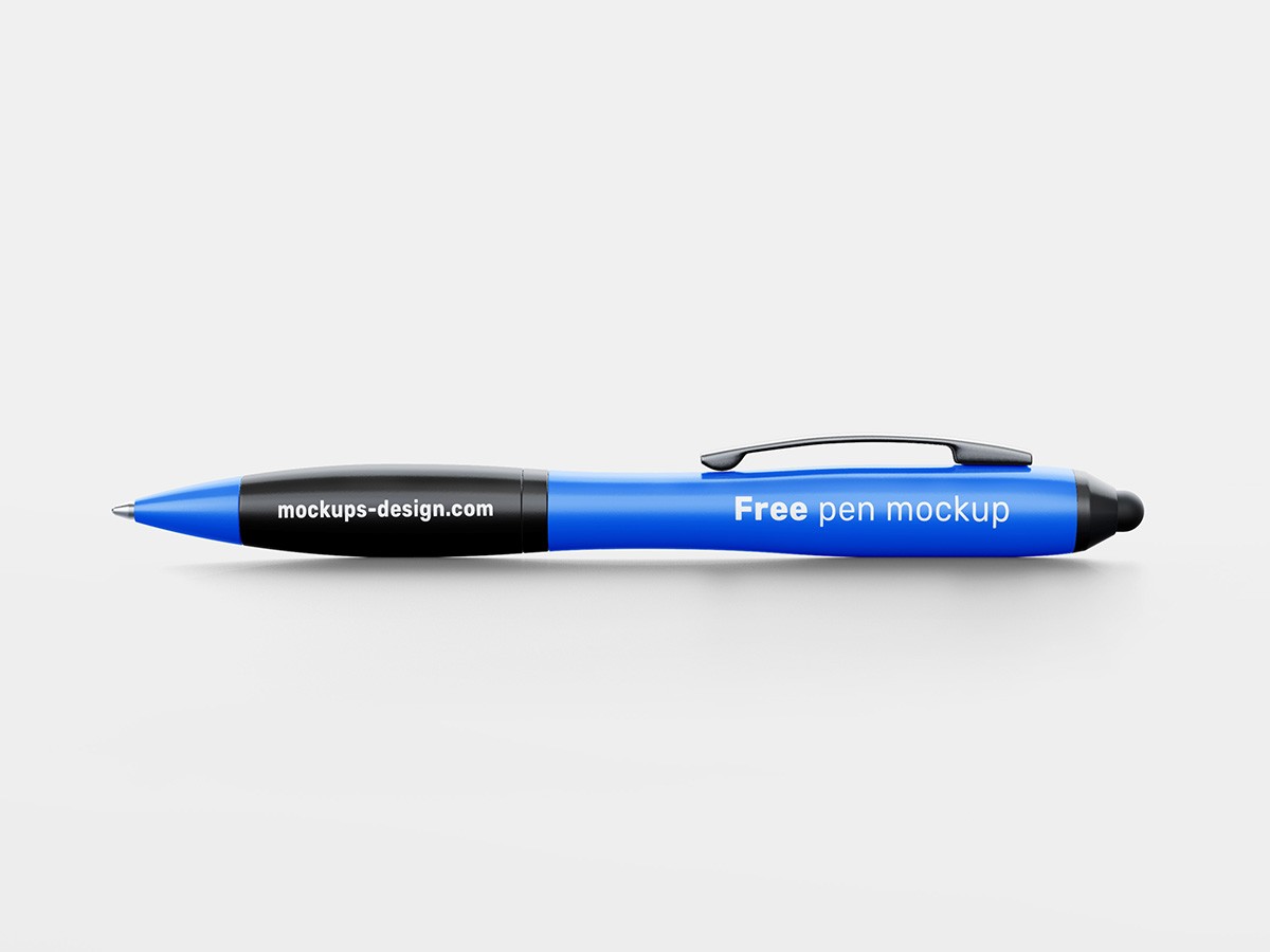 Free Pen PSD Mockup