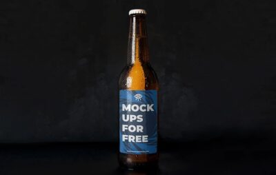 Free Beer Bottle Mockup