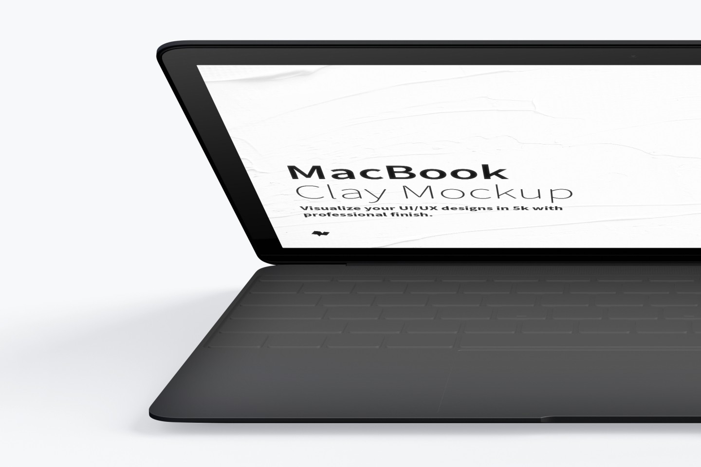 Download White MacBook Pro front PSD Mockup - Free Mockups