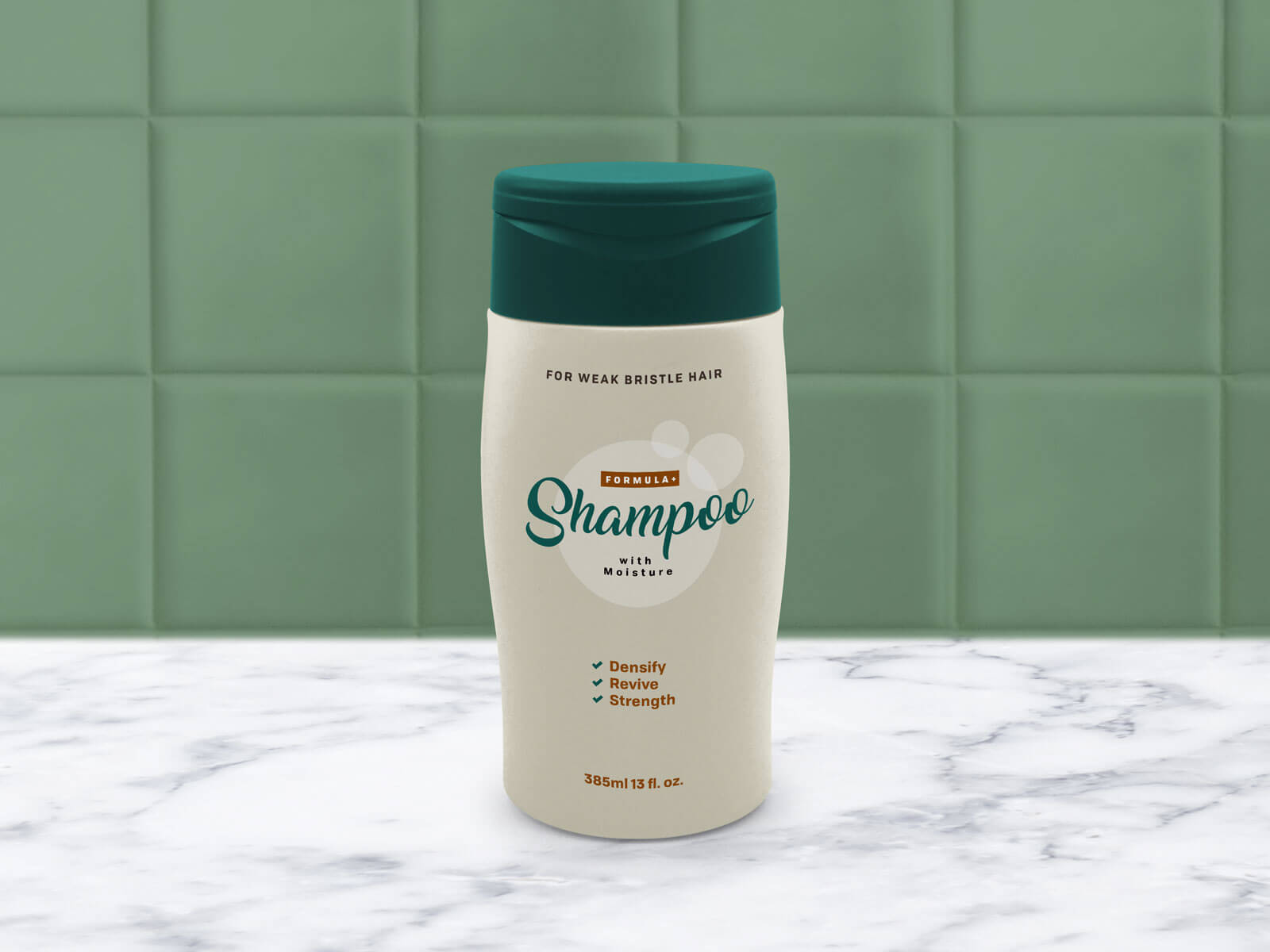 Free Shampoo Bottle Packaging Mockup