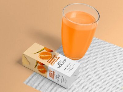 Free Healthy Juice Pack Mockup