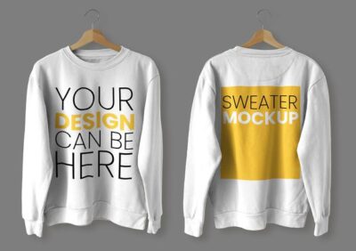 Free Full Sweater PSD Mockup