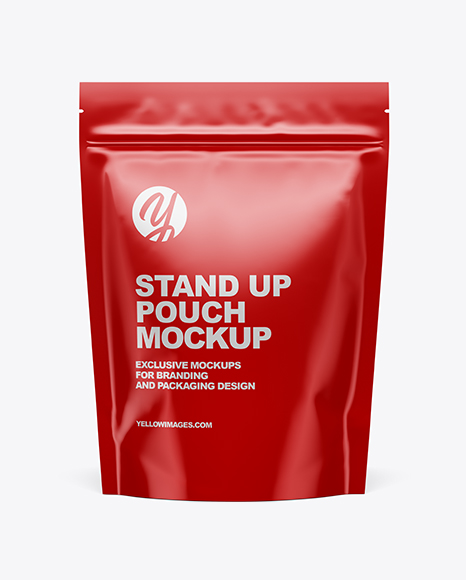 Free Red Pouch PSD Mockup