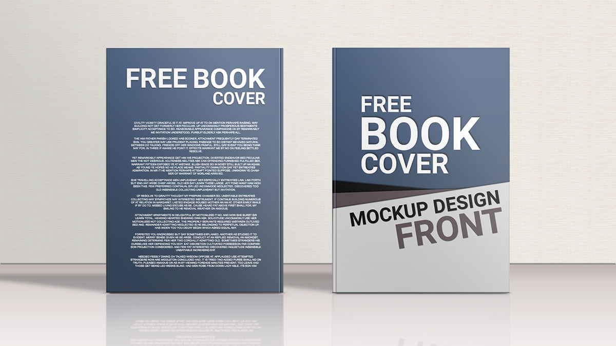 Free Front & Back Book Cover Mockup