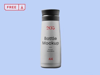 Brand Plastic Bottle PSD Mockup