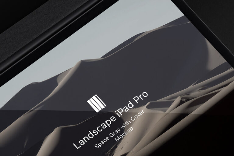 Download Free iPad Pro Landscape Cover PSD Mockup - Free Mockups