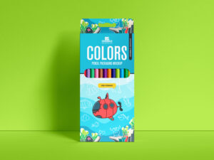 Download Free Pencil Color Stationery Mockup - Free Mockups