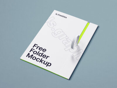 Free Stationery Folder Mockup Template