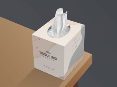 Free Tissue Box PSD Mockup