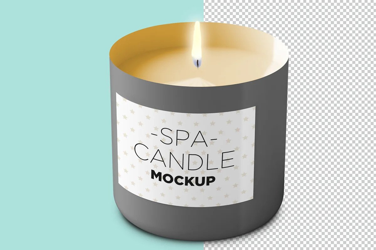 Best SPA Candle PSD Mockup