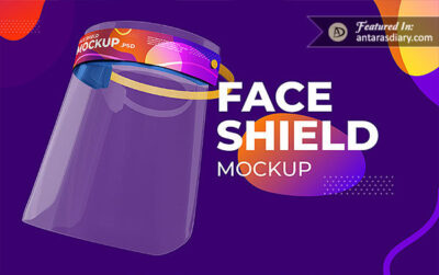 Free Face Shield Pack PSD Mockup