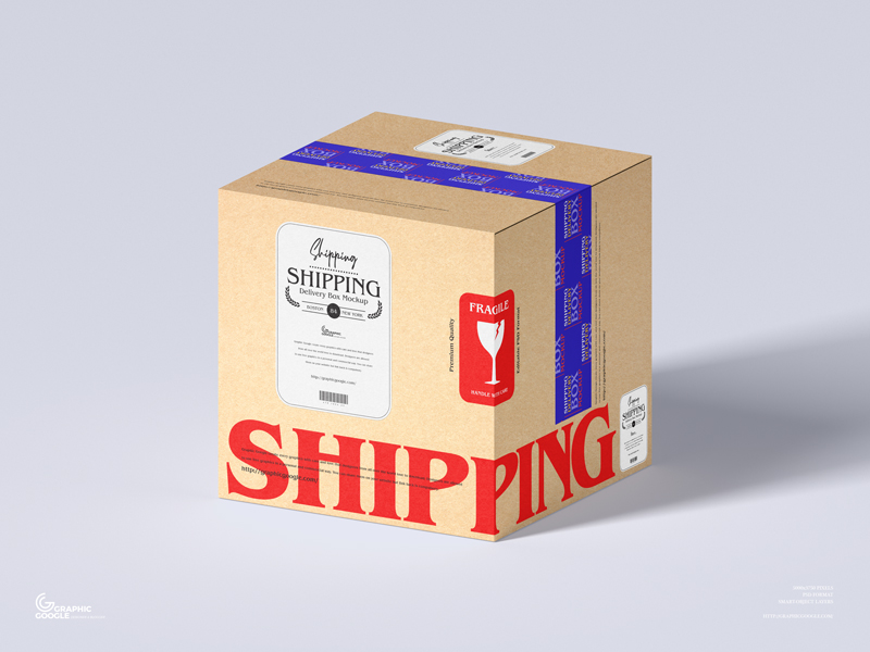 Welcome to the best website of mockup design files. We introduce all kinds of PSD mockup files associated with different products. Today we are pleased to introduce a free parcel shipping box PSD Mockup