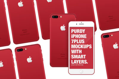 Best iPhone7 Red Free Mockups