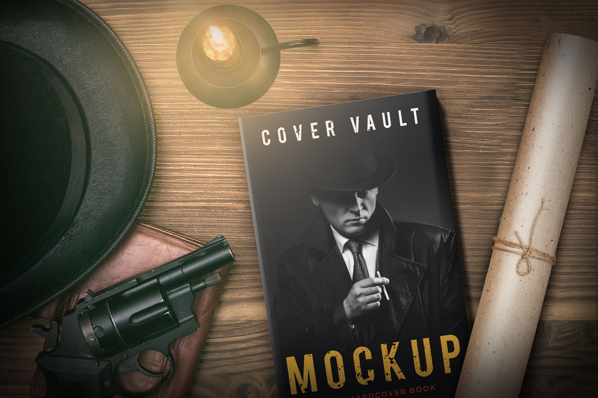 Best Book Cover for Detective Agent Mockup Design