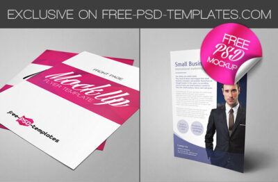 Free Flyer Mockup in PSD Format