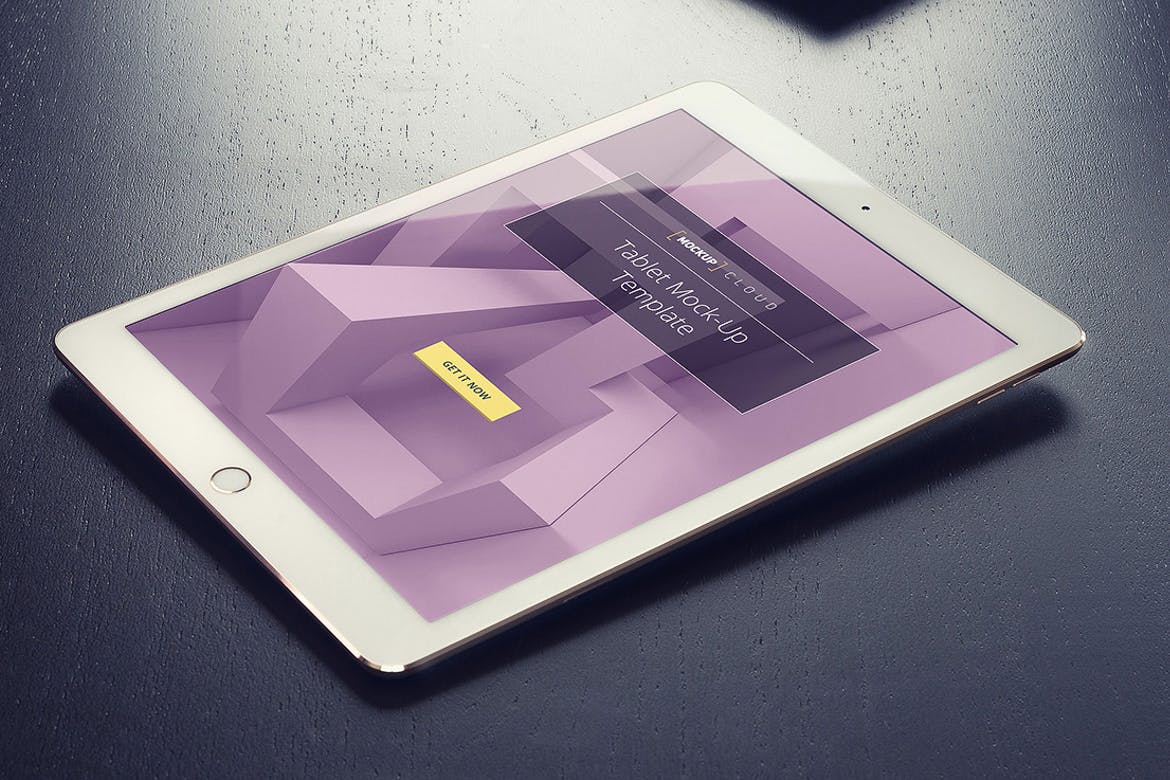 Free Tablet Mockup with Screen Design