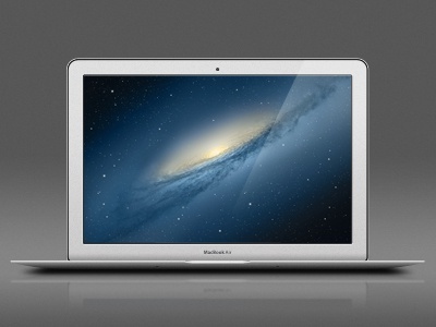 Free MacBook Air PSD Mockup Design