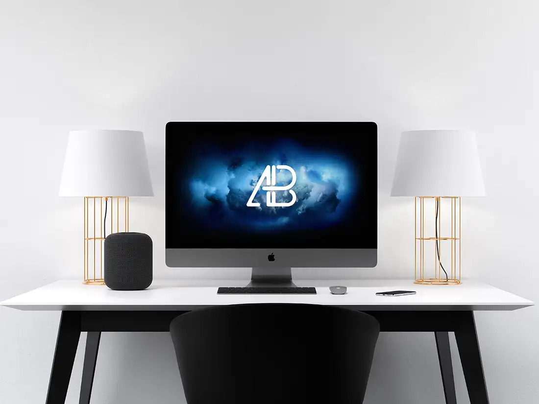 Modern iMac Pro PSD Mockup Design