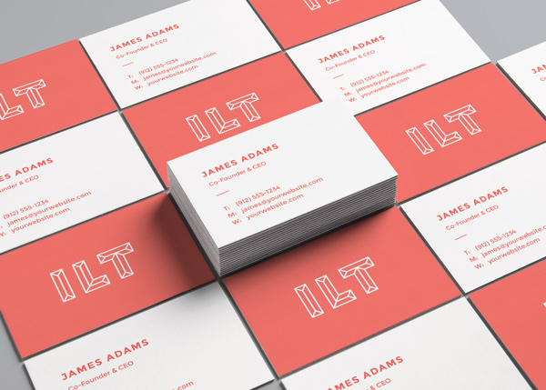 Business Card Preview PSD Mockup