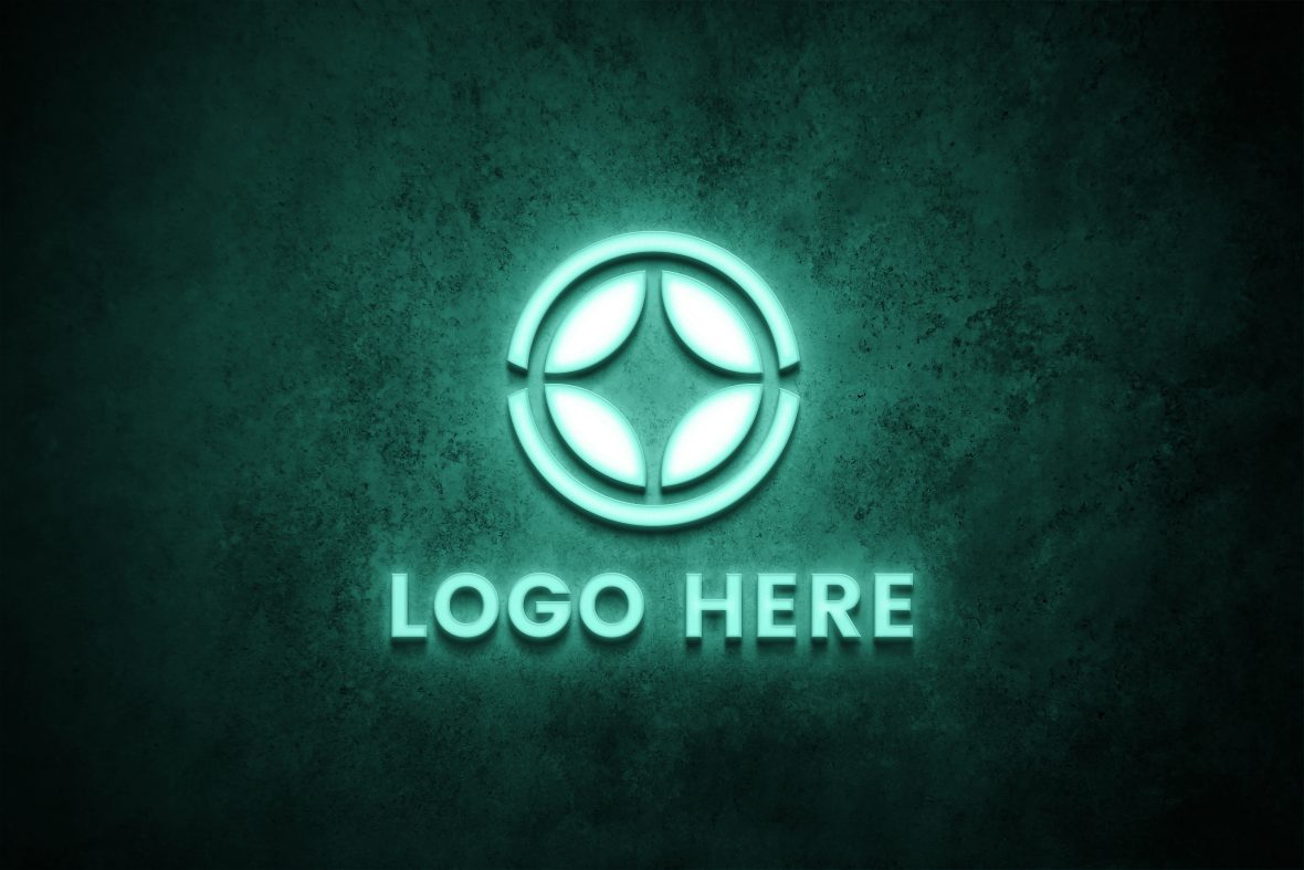 Download High Quality of Free Frozen Light Logo Mockup
