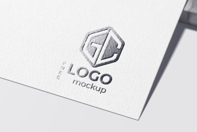 Free Foil Stamping Logo Mockup PSD